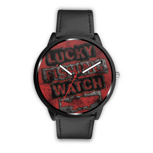 Lucky Fishing Watch - Red  Grunge