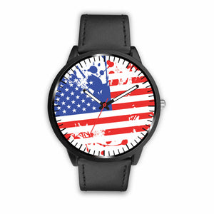 American Flag Paint Brush Watch